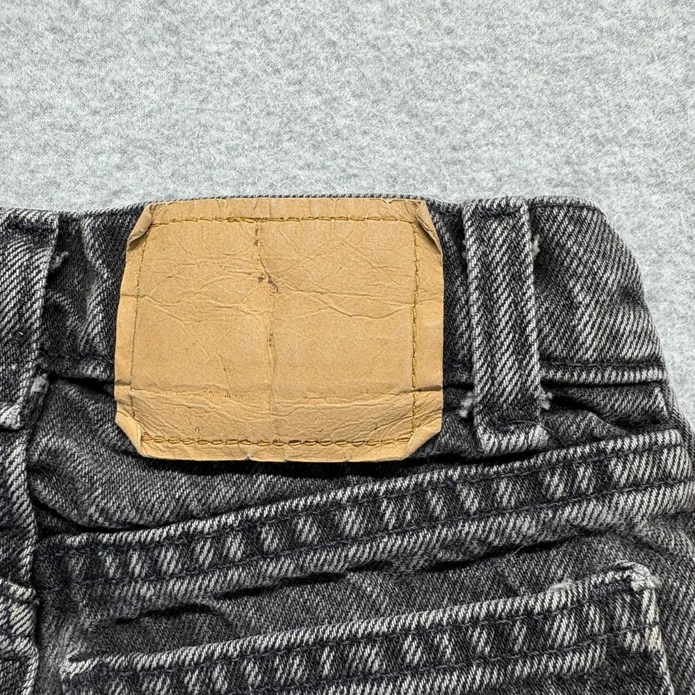 Vintage Levis 514 Jeans Boys 10 Slim Black Classic Fit‎ Orange Tab 90s Denim